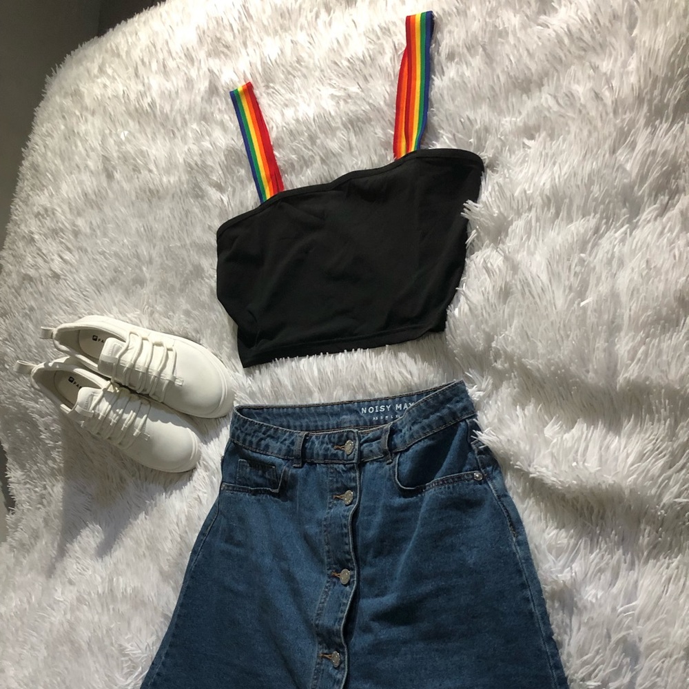 Rainbow Strap Pride Tank Top